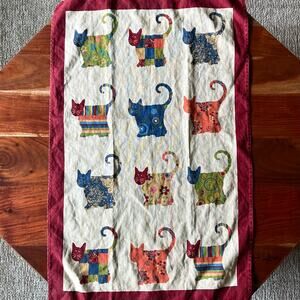 Ulster Weavers Linen Cat Tea Towel UK Farmhouse Decor Framable Textile Art Gift